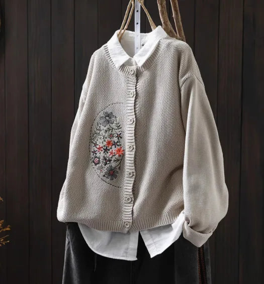 Signe™ | Casual Strikket O-hals Retro Sweater