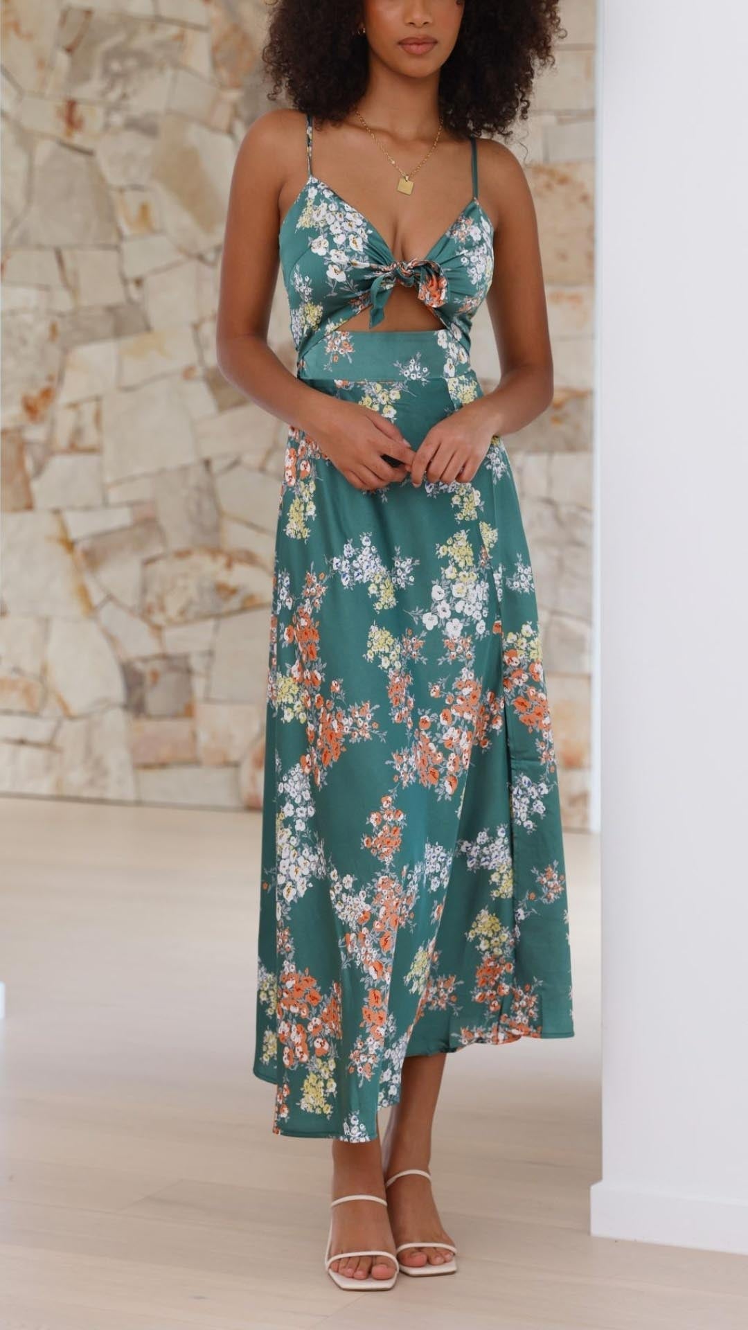 Gry™ | Satin Blomsterkjole
