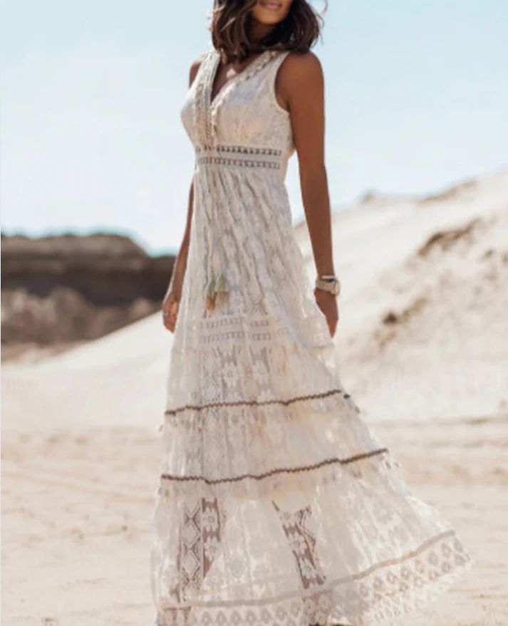 Ava™ | Boho Sommerkjole med Elegant Twist