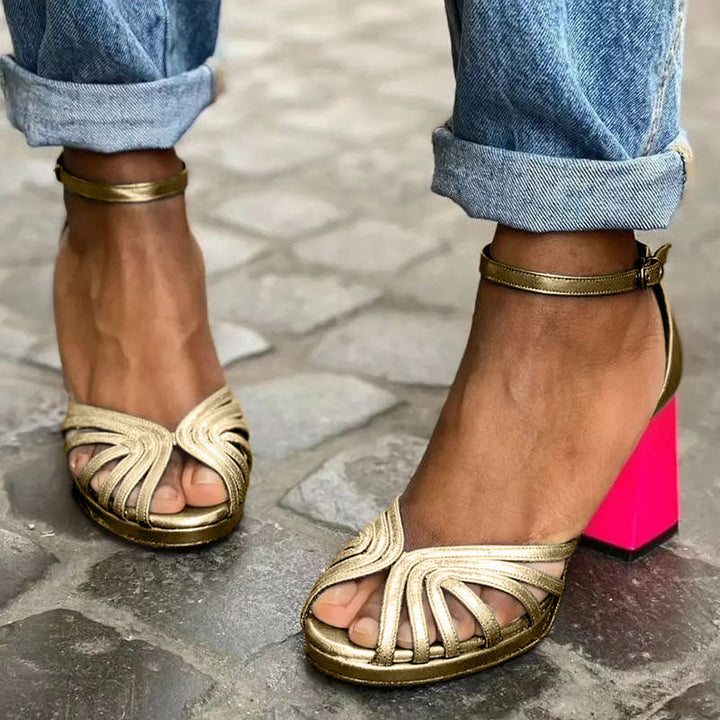 Victoria™ | Klassiske Sandaler med Ankelrem og Åben Tå