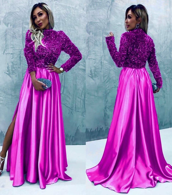 Karen™ | Glitrende Elegant Maxi Kjole
