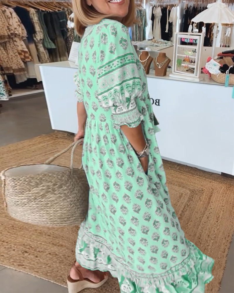 Aurelia™ | Stilfuld Boho Kjole
