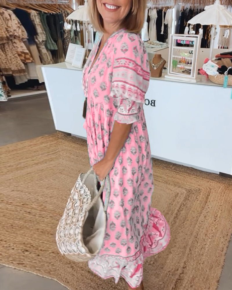 Aurelia™ | Stilfuld Boho Kjole