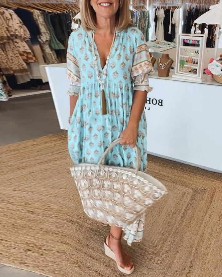 Aurelia™ | Stilfuld Boho Kjole