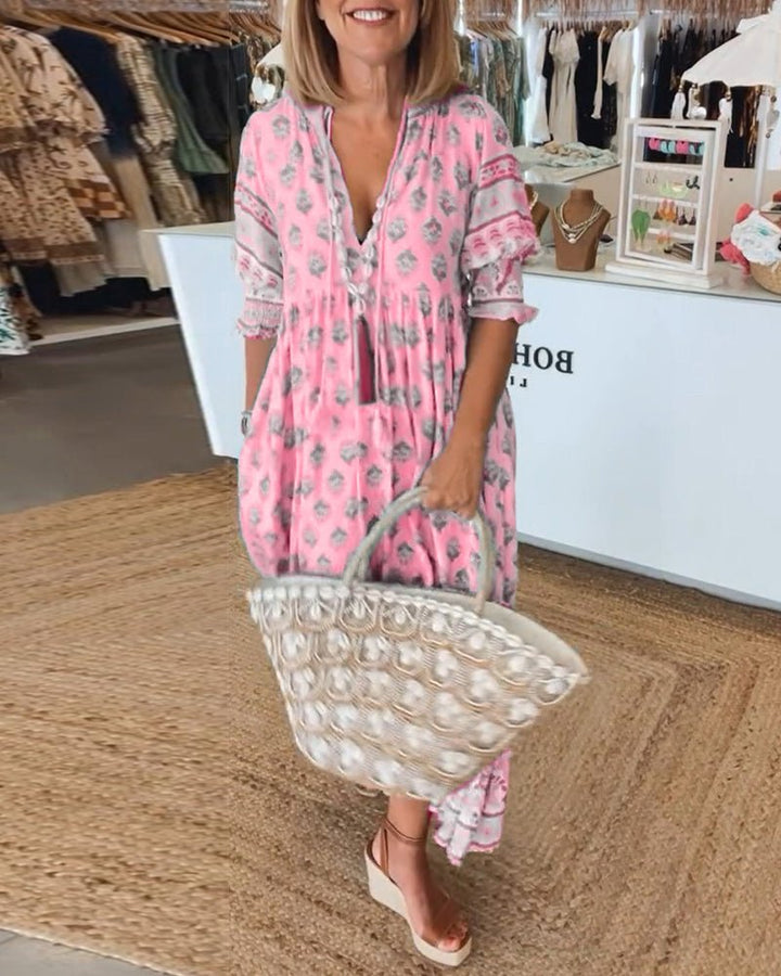Aurelia™ | Stilfuld Boho Kjole