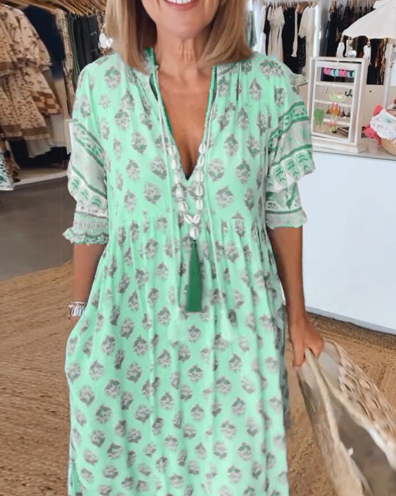 Aurelia™ | Stilfuld Boho Kjole
