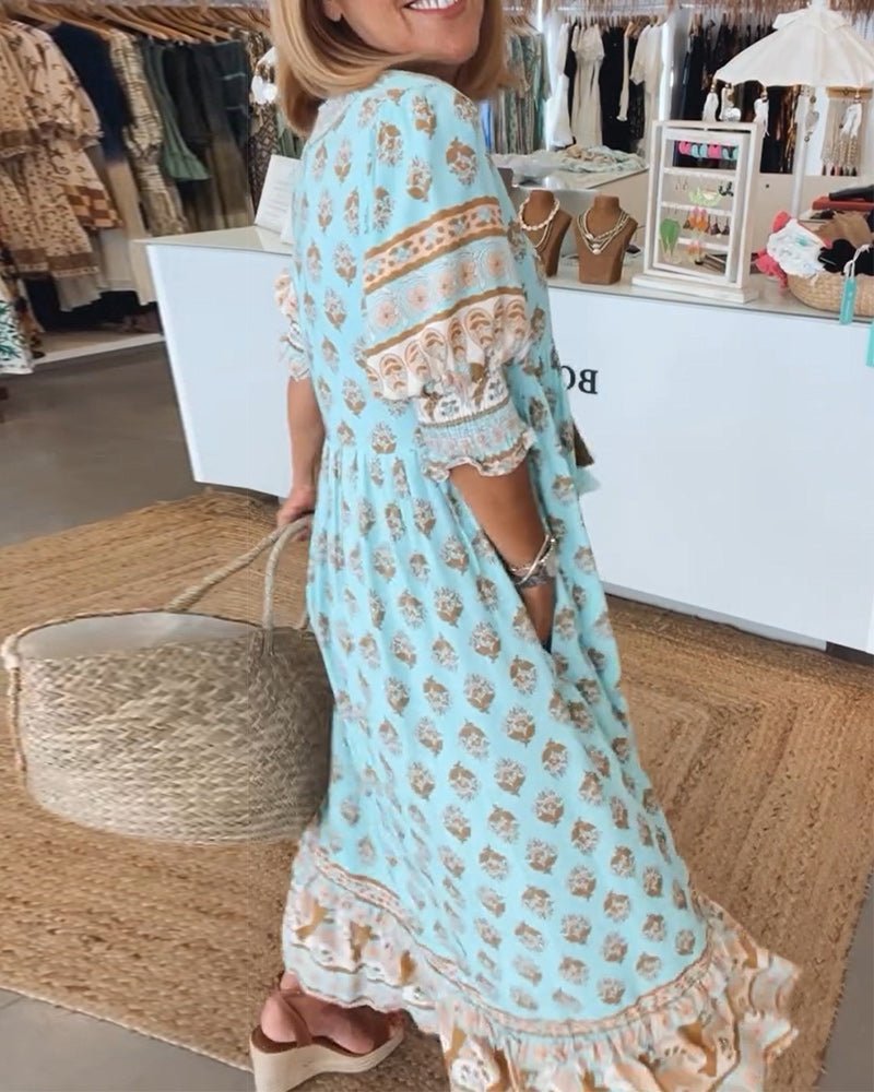 Aurelia™ | Stilfuld Boho Kjole