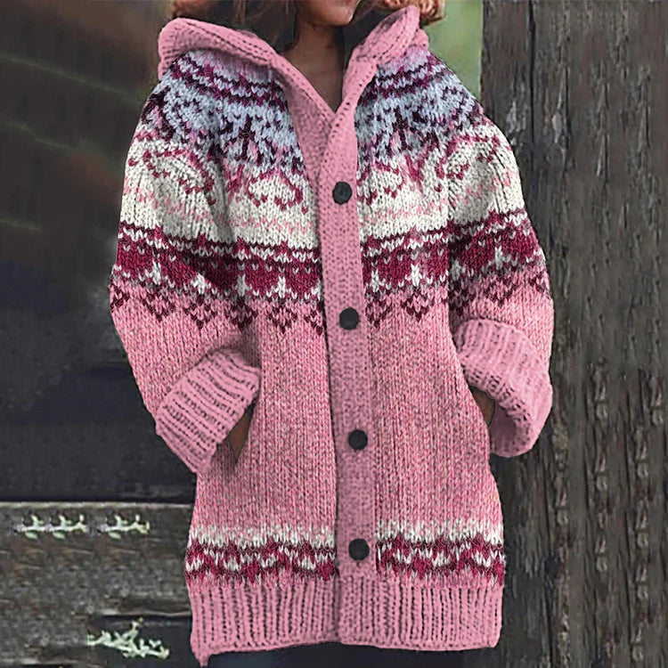 Rina™ | Elegant Strikket Uldjakke til Kvinder