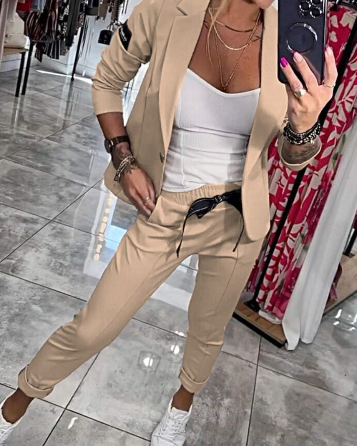 Sofie™ | Top, Cardigan og Bukser Sæt