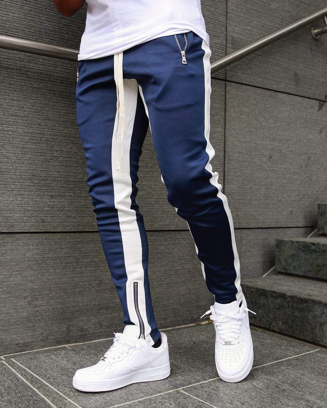 Alexander | Herre Sporty Joggerbukser Med Sidestriber