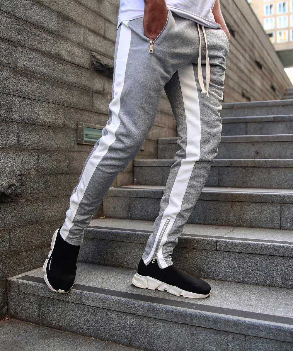 Alexander | Herre Sporty Joggerbukser Med Sidestriber