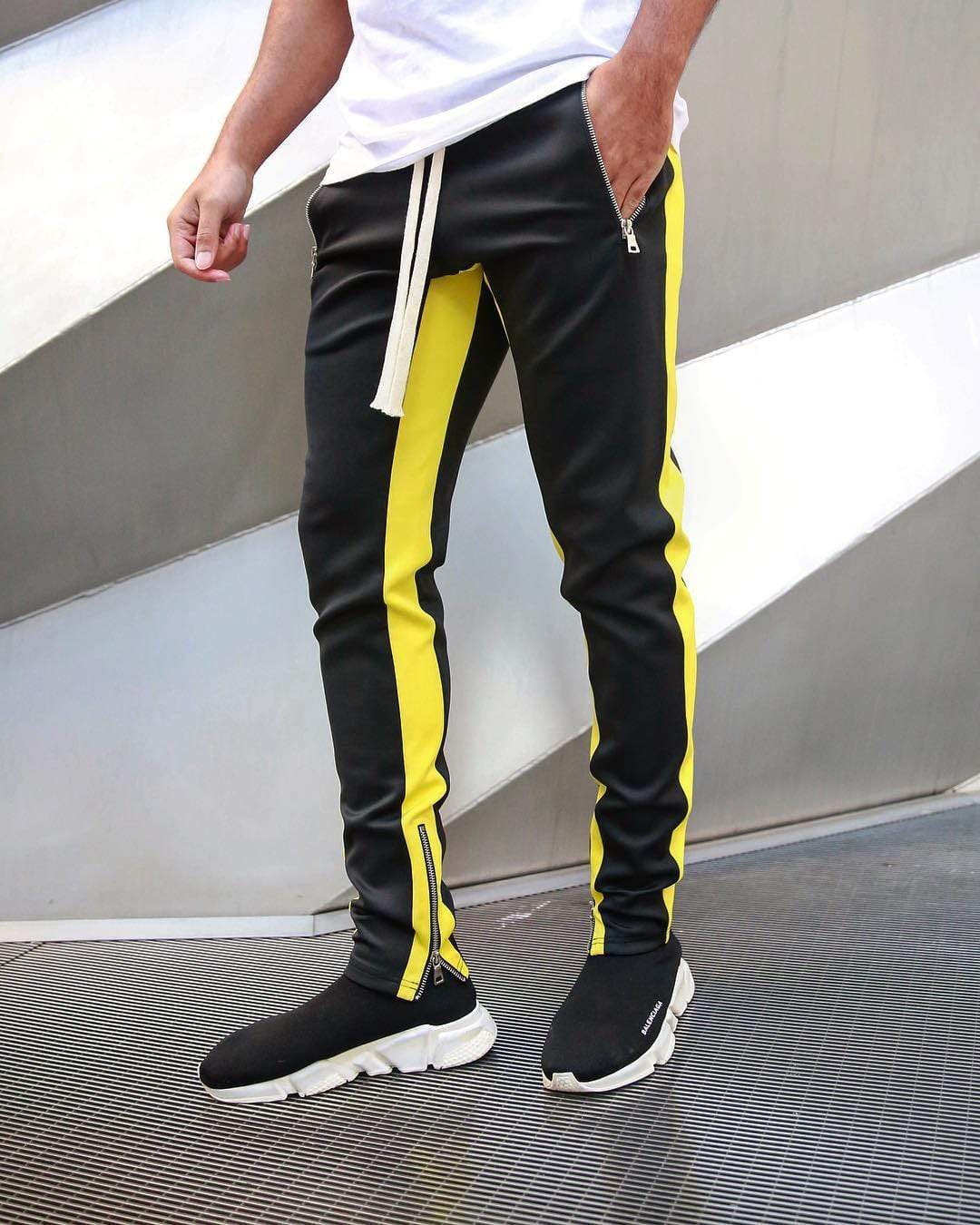 Alexander | Herre Sporty Joggerbukser Med Sidestriber