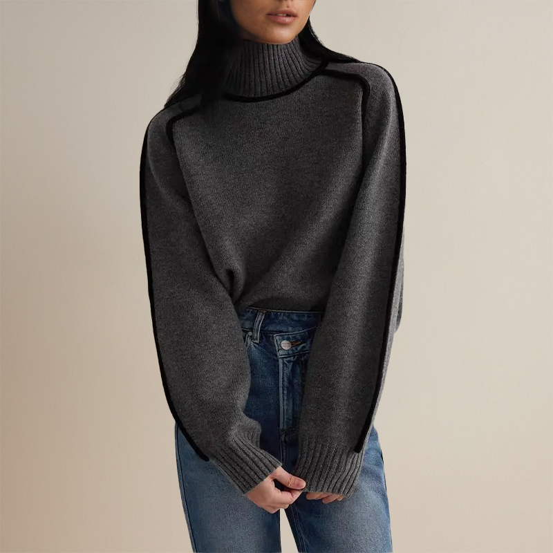 Mirabella™ | Elegant Couture Rullekrave Sweater