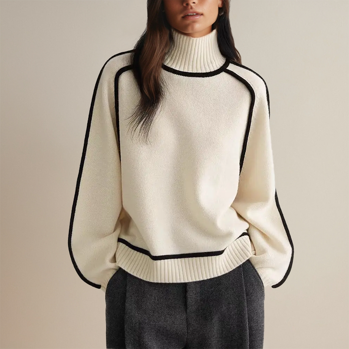 Mirabella™ | Elegant Couture Rullekrave Sweater