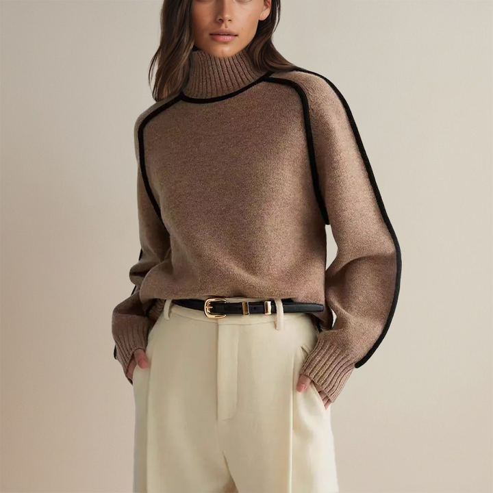 Mirabella™ | Elegant Couture Rullekrave Sweater