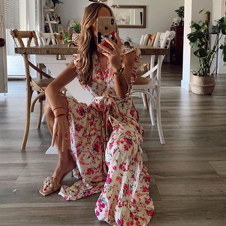 Dahlia™ | Blomster Maxi Kjole