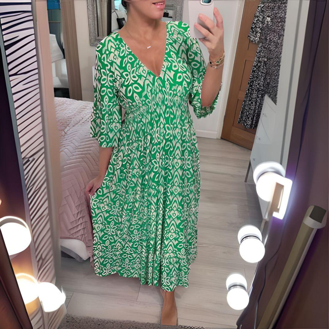 Josefine™ | Boho Mønstret Kjole