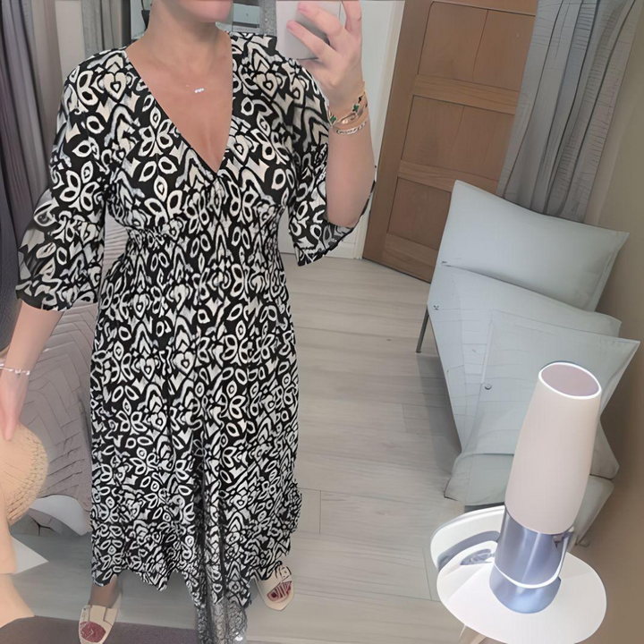 Josefine™ | Boho Mønstret Kjole