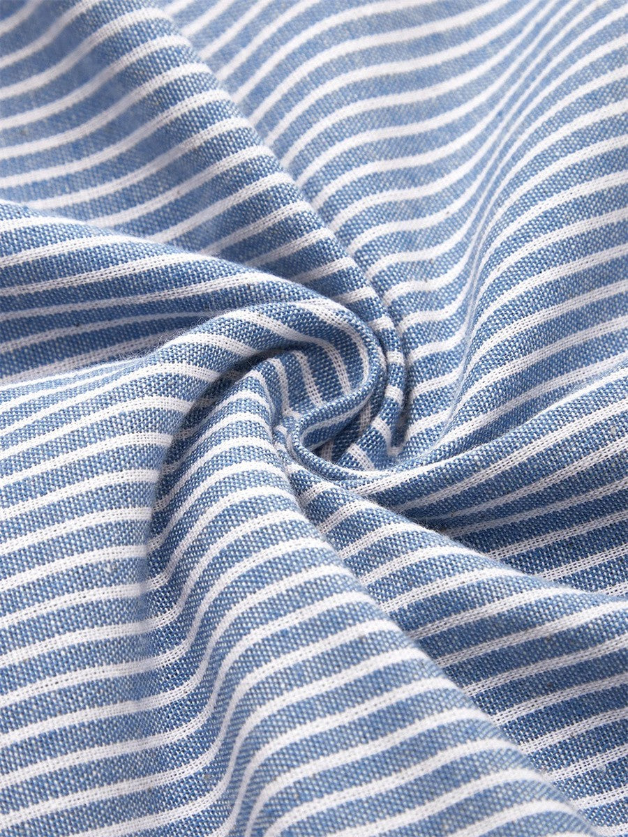 Amalie™ | Stribet Midikjole med Elegant Pasform
