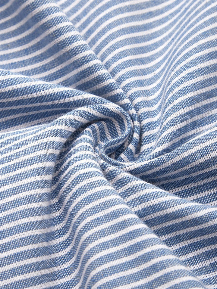 Amalie™ | Stribet Midikjole med Elegant Pasform