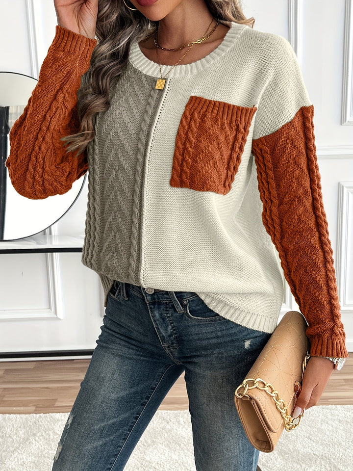 Sofie™ | Elegant To-farvet Turtleneck Sweater