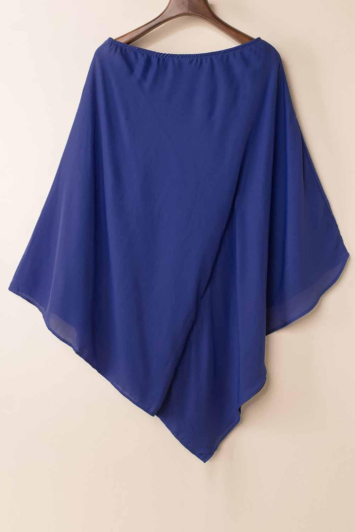 Cornelia™ | Elegant One-Shoulder Mini Kjole med Flagermusærmer