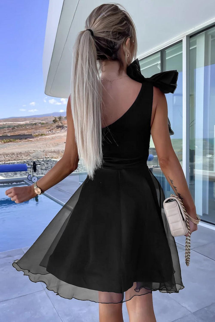 Selma™ | Elegant One-Shoulder Tyl Skaterkjole