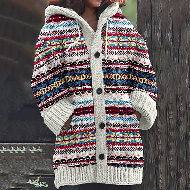 Rina™ | Elegant Strikket Uldjakke til Kvinder