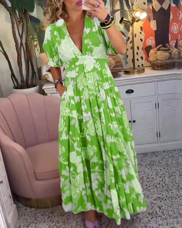 Floriana™ | Livlige Blomsterkjole