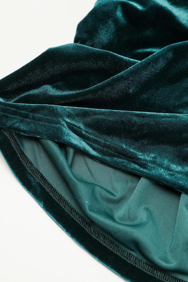 Karla™ | Elegant Velour Bodycon Kjole med Pufærmer