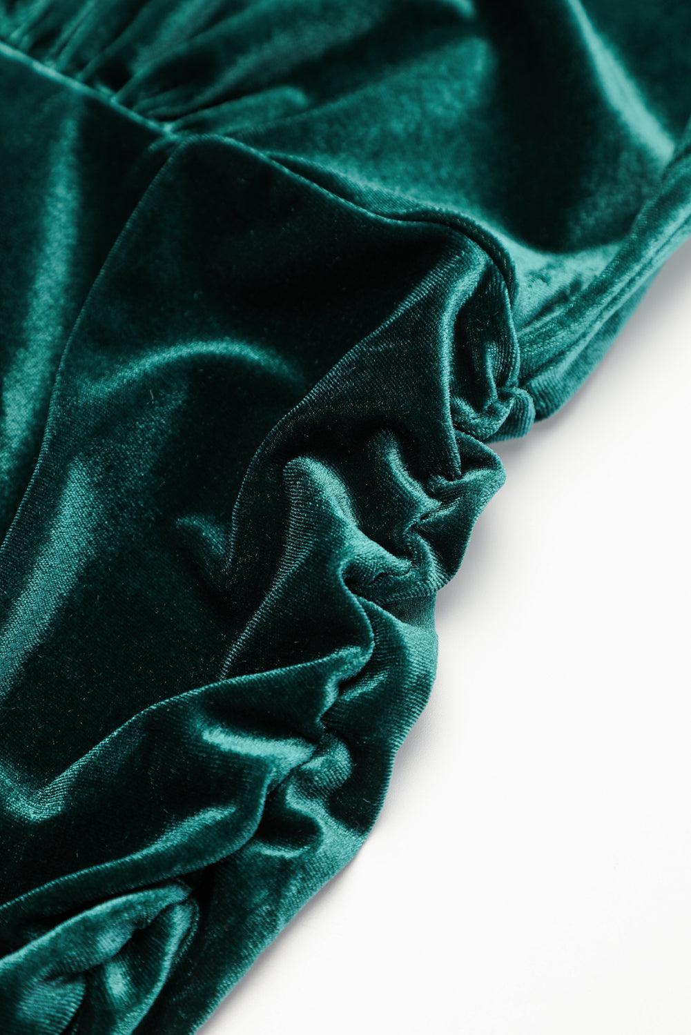 Karla™ | Elegant Velour Bodycon Kjole med Pufærmer