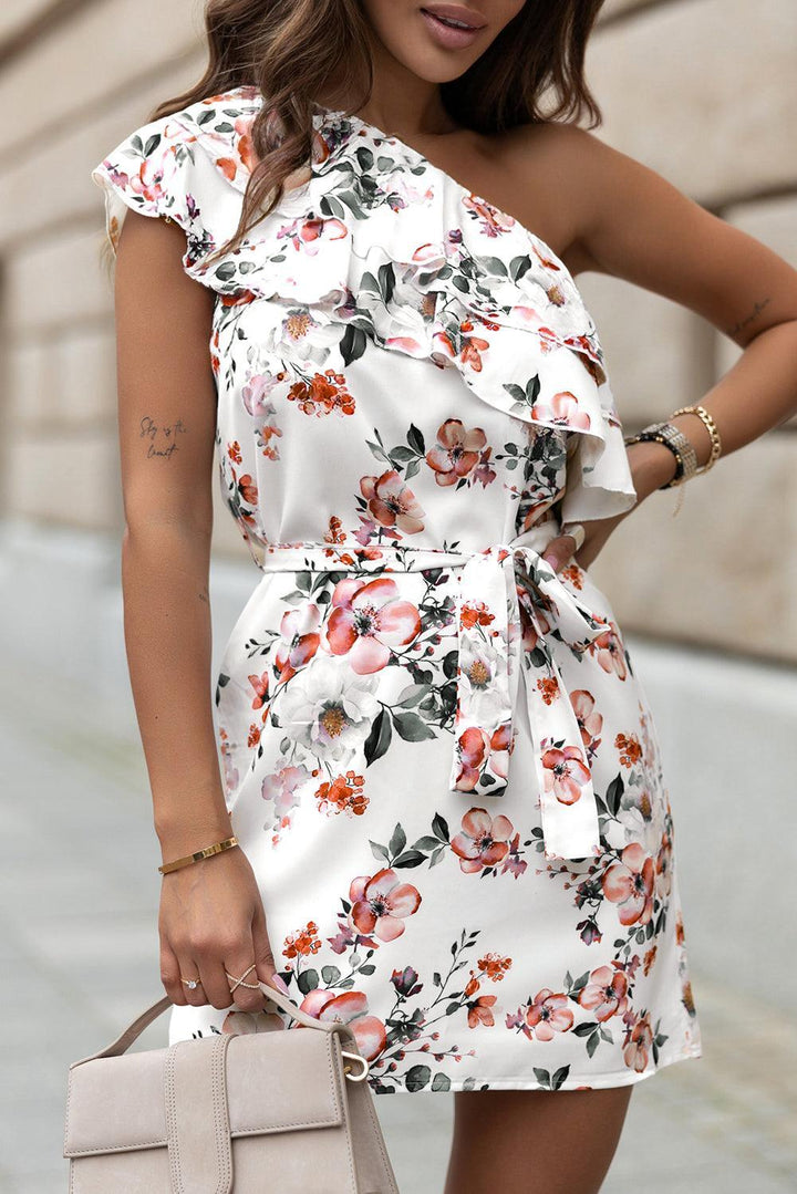 Sofie™ | Elegant Off-Shoulder Kjole med Høj Talje