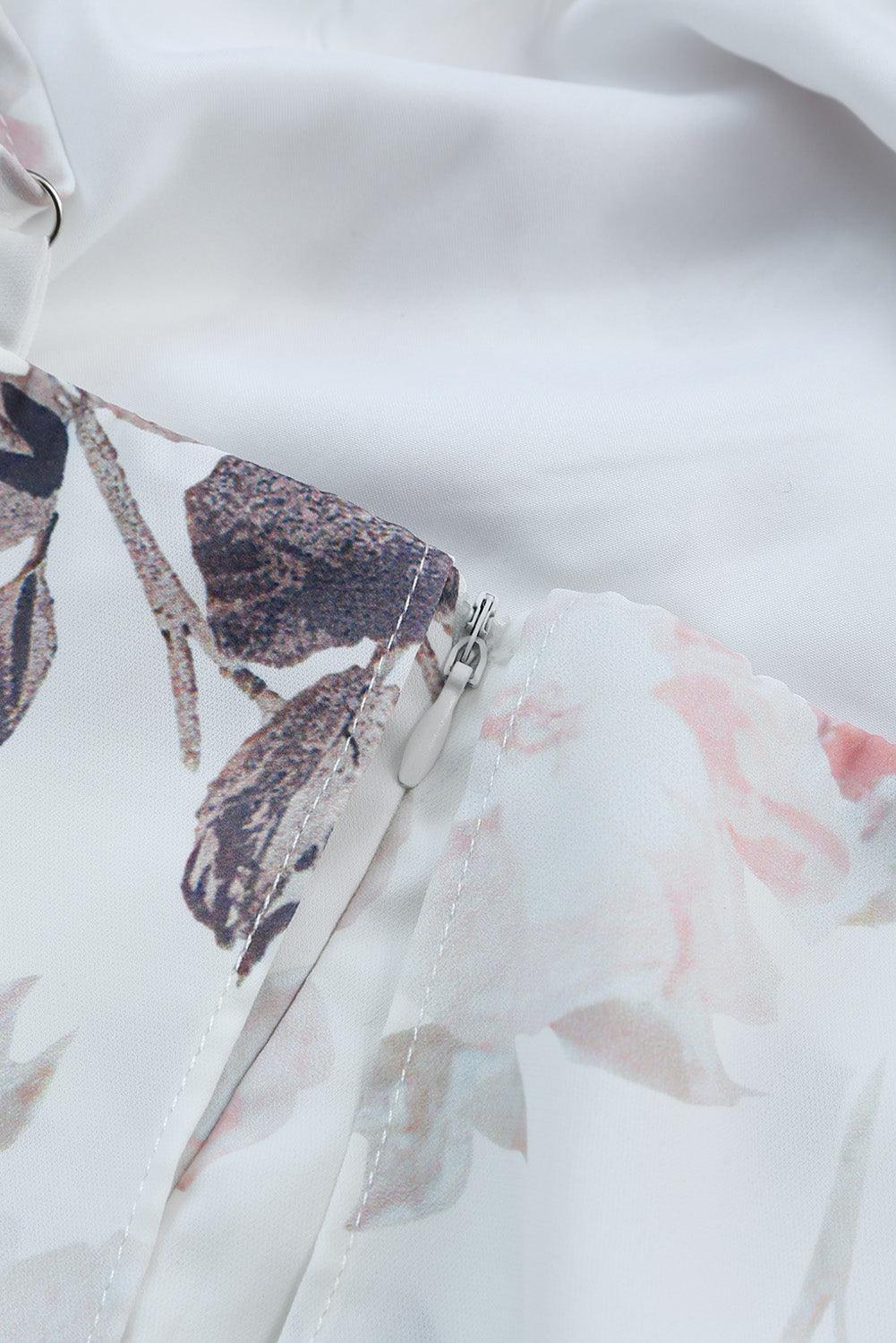 Celine™ | Elegant Maxikjole med Halterneck og Rynker