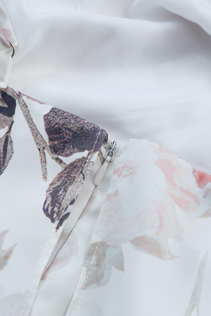 Celine™ | Elegant Maxikjole med Halterneck og Rynker
