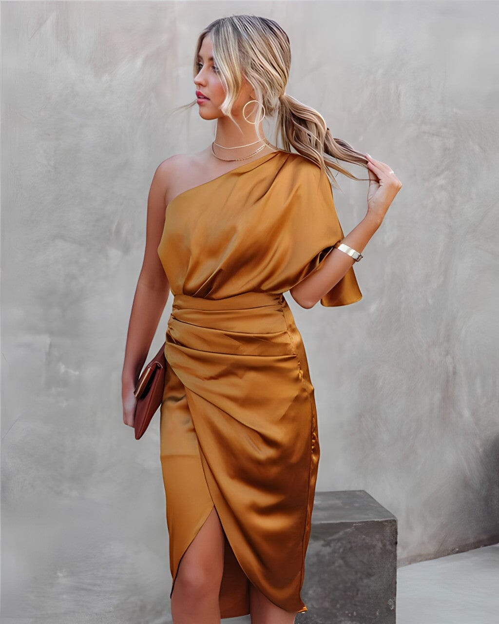 Kyra™ | Elegant Silkekjole med Slids