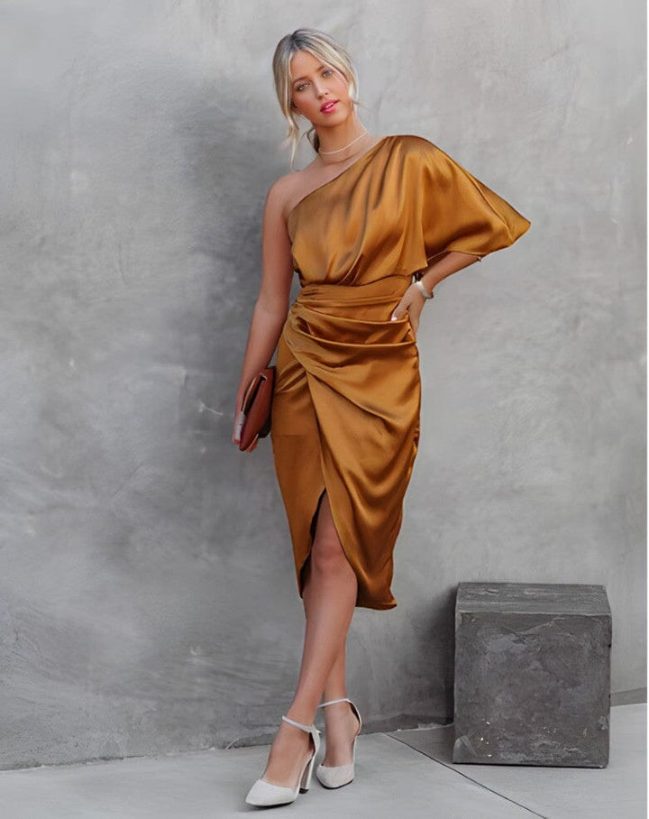 Kyra™ | Elegant Silkekjole med Slids