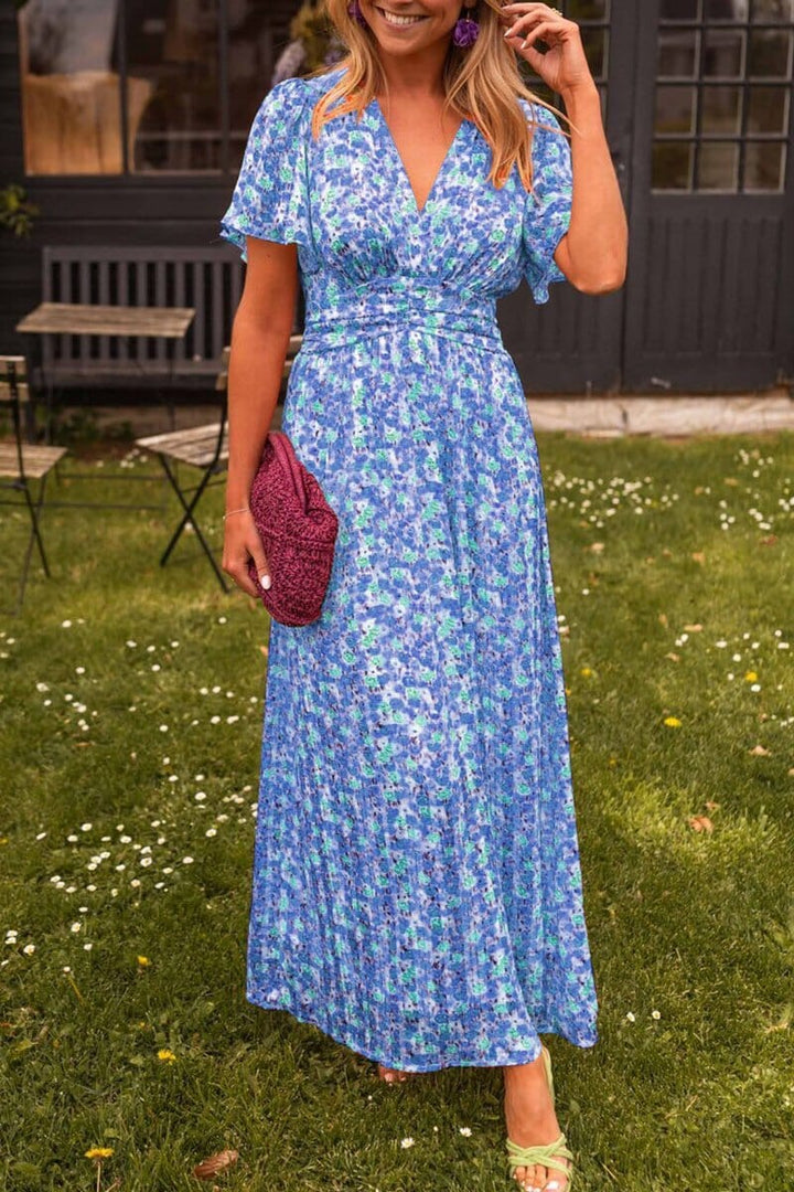 Sandra™  | Elegant maxikjole med V-udskæring