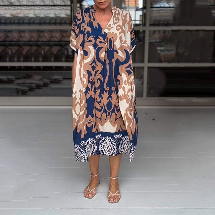 Ragna™ | Boho Kjole med Maveafdækning
