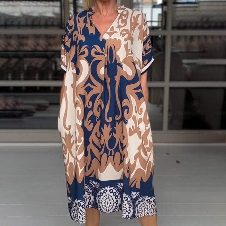 Ragna™ | Boho Kjole med Maveafdækning