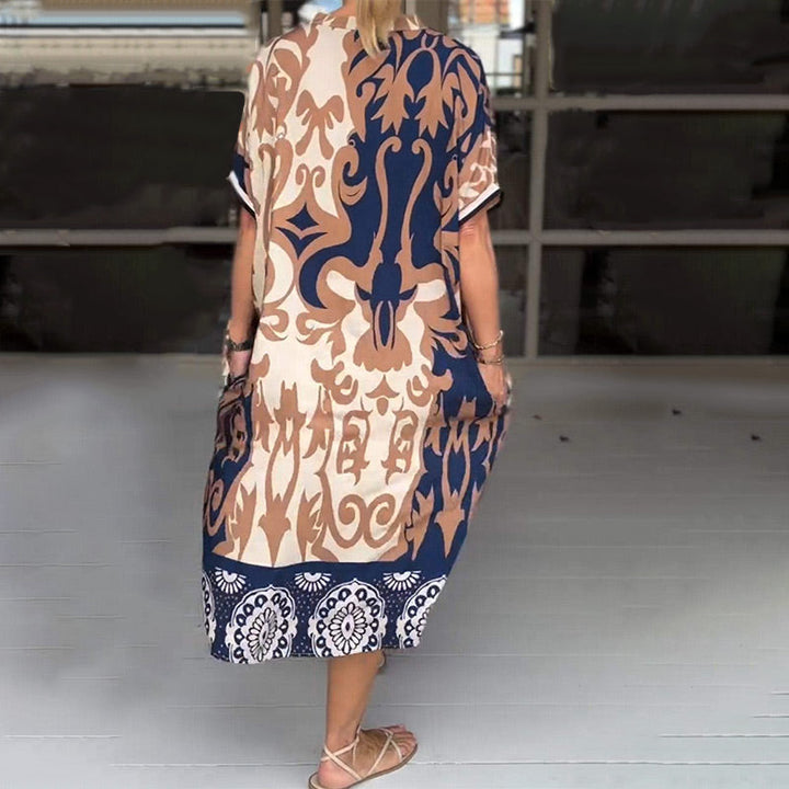 Ragna™ | Boho Kjole med Maveafdækning