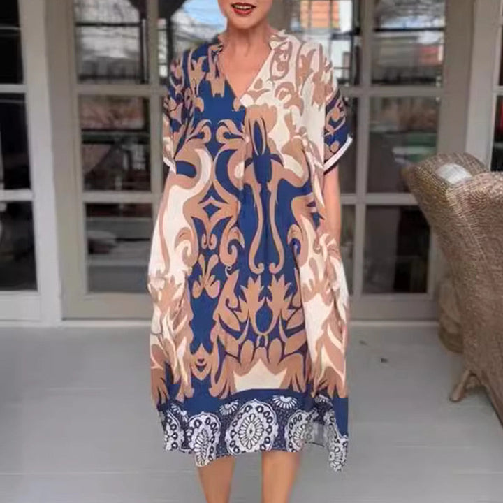 Ragna™ | Boho Kjole med Maveafdækning