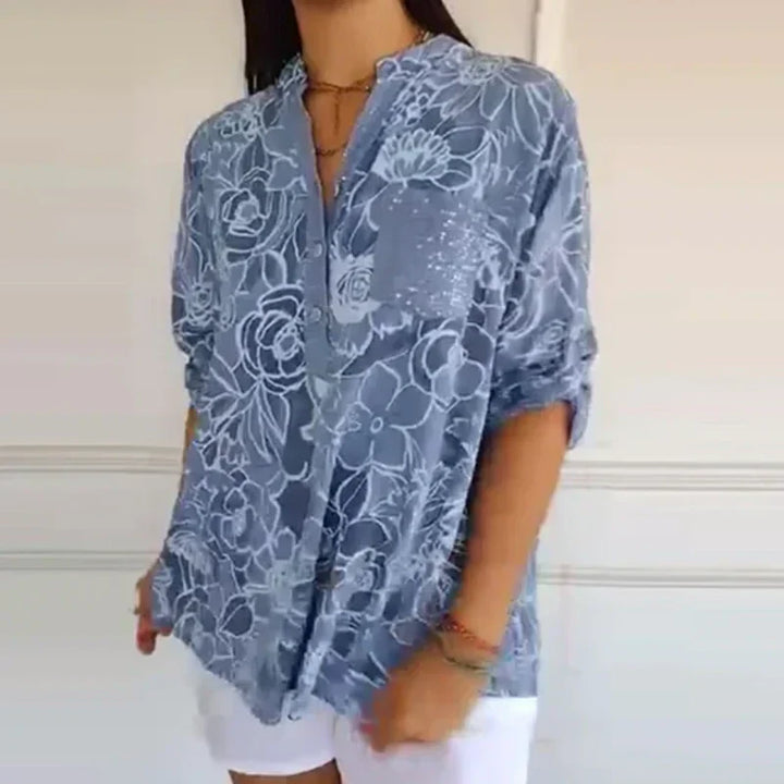 Ebba™ | Bluse med Blomsterprint