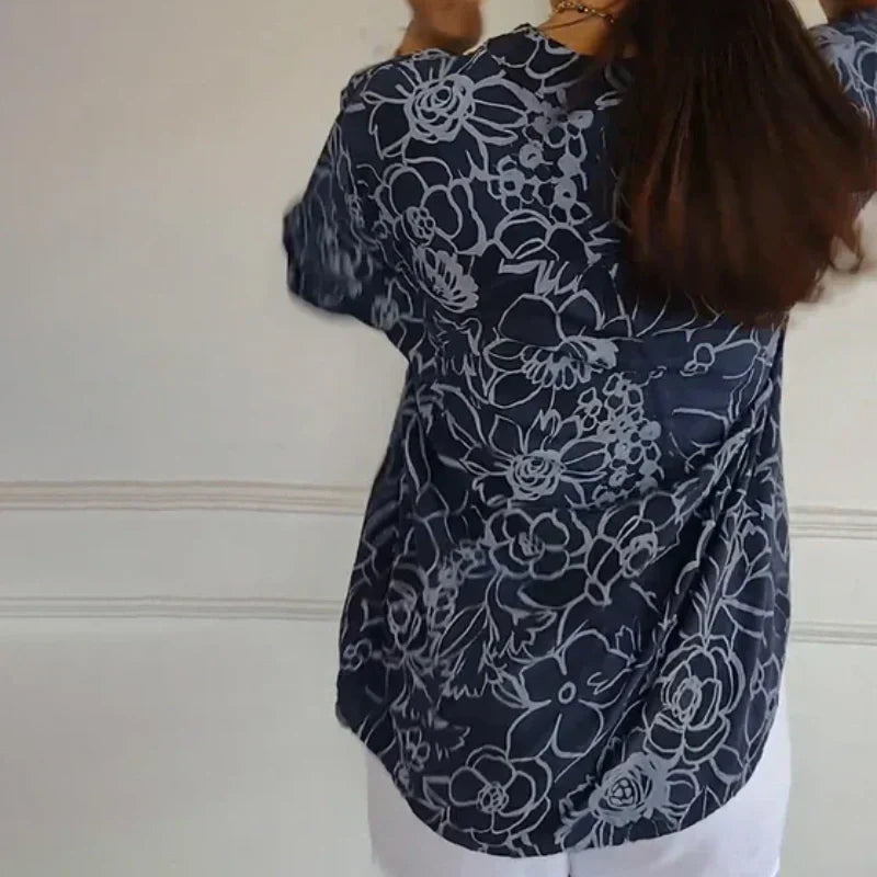 Ebba™ | Bluse med Blomsterprint