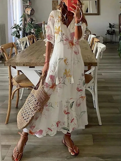 Vilma™ | Boheme Sommerkjole med Behageligt Snit