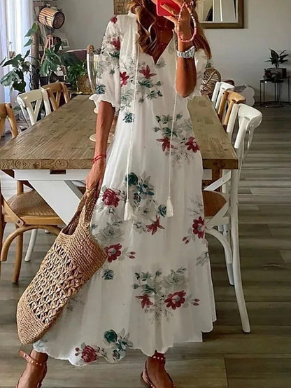 Vilma™ | Boheme Sommerkjole med Behageligt Snit