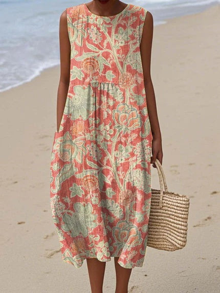Thea™ | Vintage Blomstret Kjole